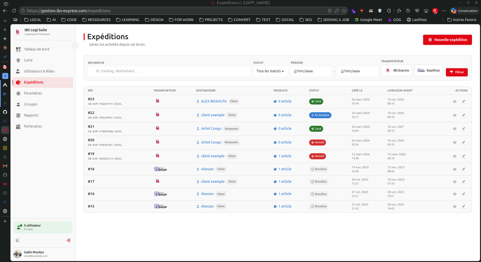 Screenshot 2 de IBS Logi-Suite - Gestion Logistique et Livraison